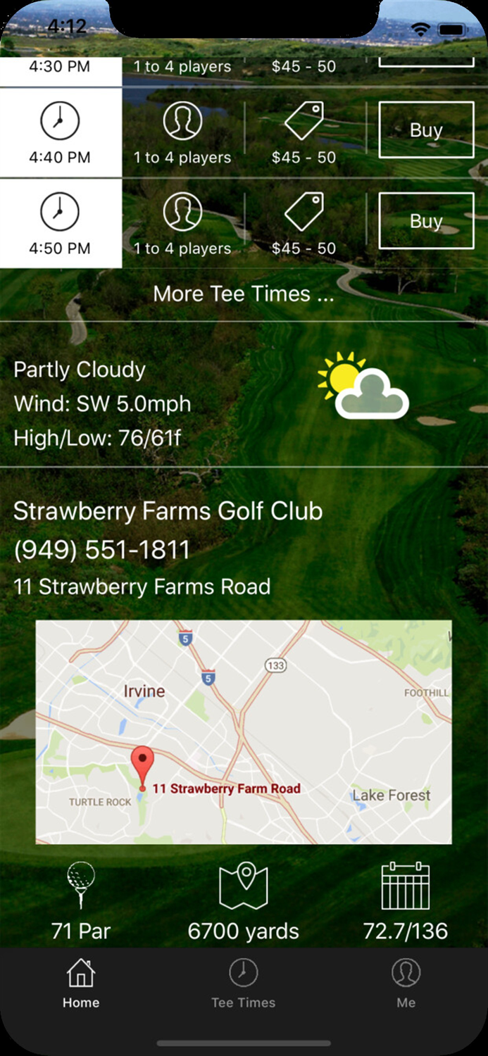 Strawberry Farms Tee Times