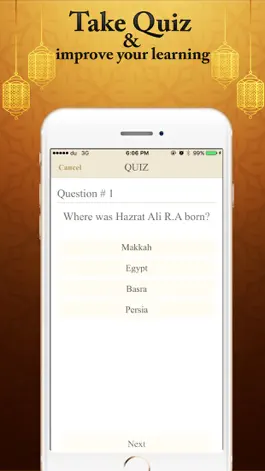 Game screenshot Hazrat Ali R.A's Biography History Quiz Quotes apk