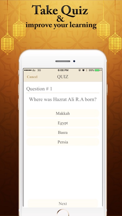 How to cancel & delete Hazrat Ali R.A's Biography History Quiz Quotes from iphone & ipad 2