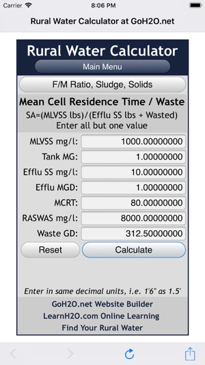 Rural Water Calculator(圖3)-速報App