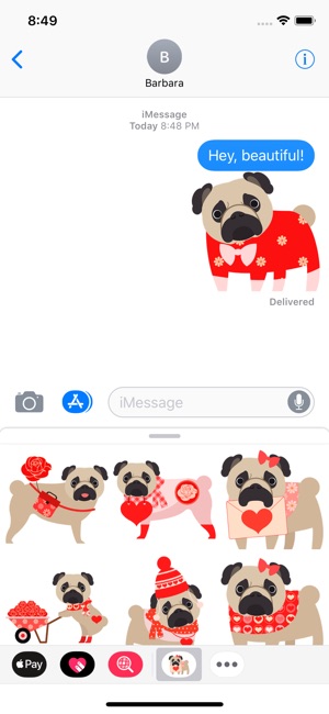 Pug Love Stickers(圖1)-速報App