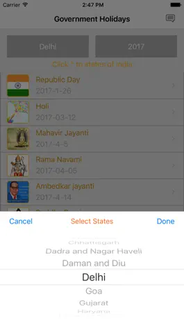 Game screenshot Indian Calendar Holidays for Festivals apk