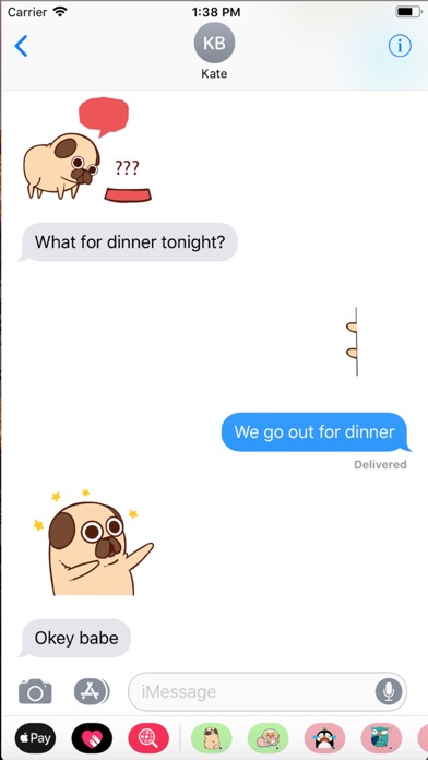 Aboo - Pug Emoji GIF screenshot 4