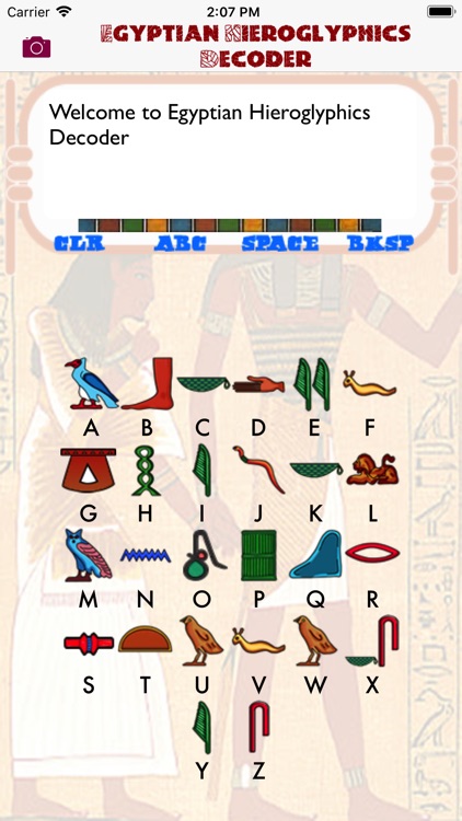 Egyptian Hieroglyphics Decoder