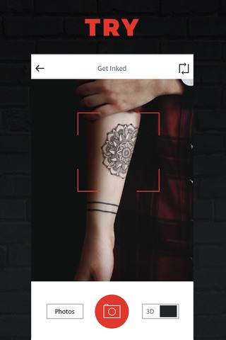 Скриншот из INKHUNTER Try Tattoo Designs