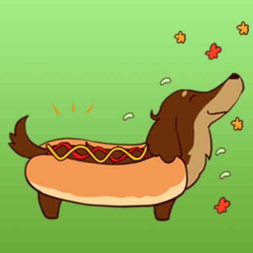 Chocolate Dachshund Dog - WeenieMoji Emoji Sticker icon