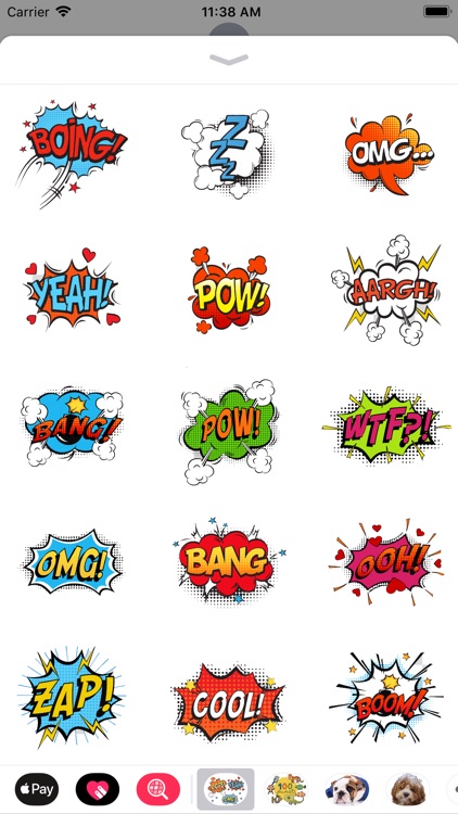 Comic Speech Bubble Stickers by Winkpass Creations, Inc.
