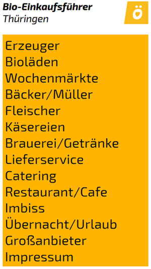 Bio Einkaufsführer Thüringen