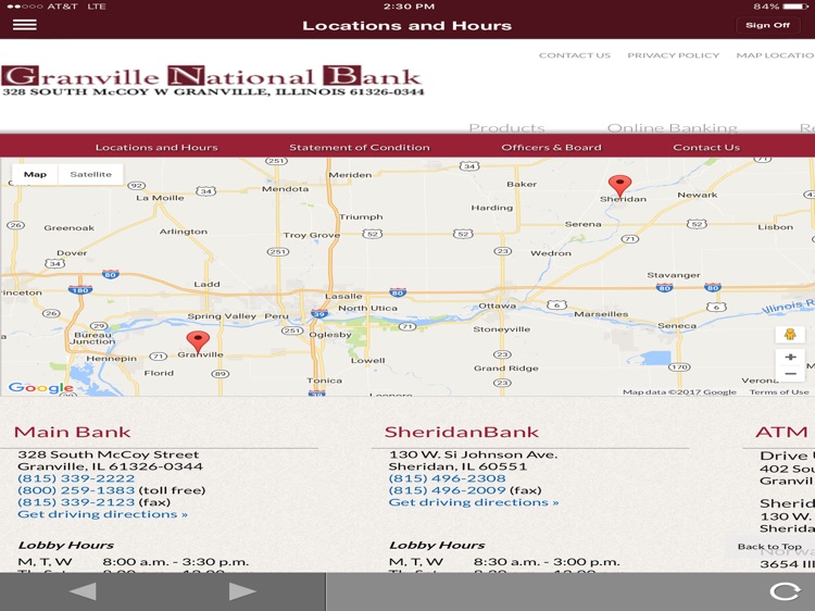 Granville National Bank Tablet screenshot-3