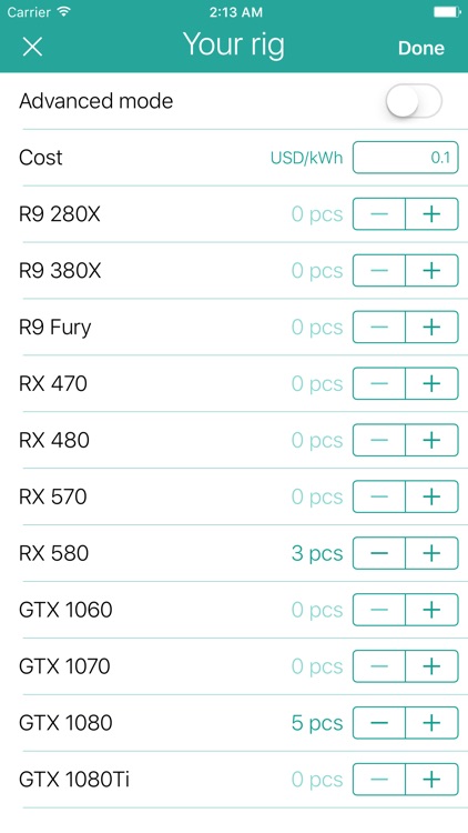 ProfiMine Pro: What to mine? screenshot-4