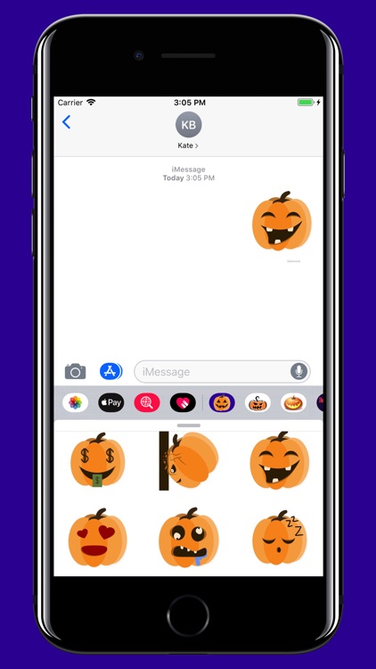 Halloween Pumpkin smiley moji screenshot-4