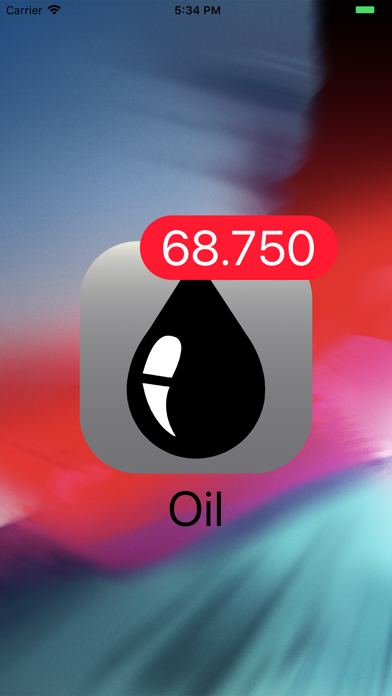 How to cancel & delete Crude Oil - Live Badge Price from iphone & ipad 1