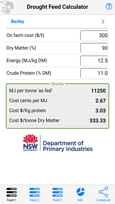 How to cancel & delete Drought Feed Calculator from iphone & ipad 1