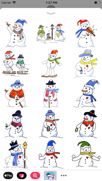 Christmas Snowman Stickers screenshot-3