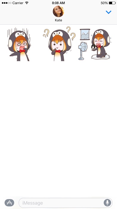 Buri the Penguin Girl stickers screenshot 4