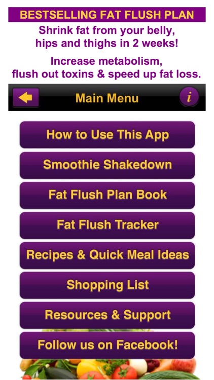 Fat Flush Diet & Meal Tracker