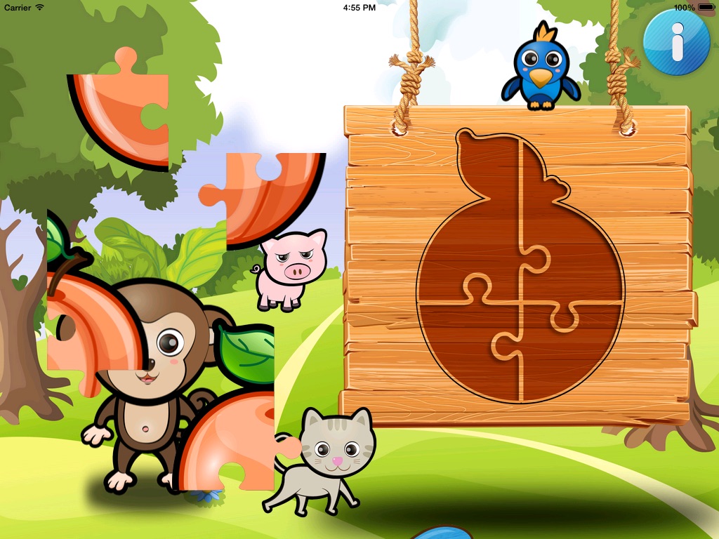 ABC Jungle Puzzle Game HD - for all ages screenshot 2