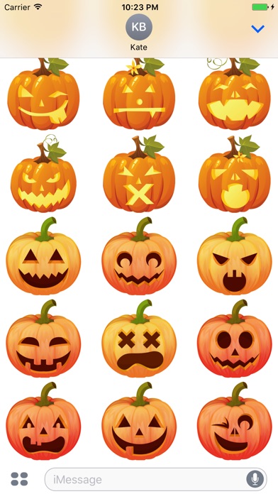 Halloween Pumpkins Sticker screenshot 2