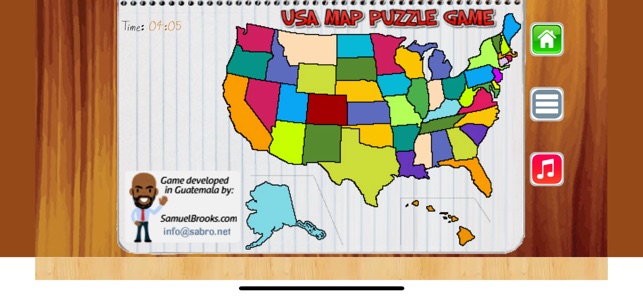 USA MAP 50 States Puzzle Game(圖3)-速報App