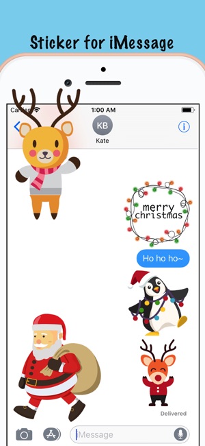 Snow Christmas Cartoon Sticker(圖2)-速報App