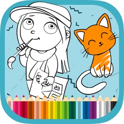 Coloring book and learn