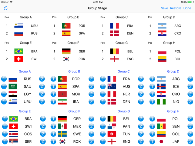 PREDICTION of WORLDCUP 2018(圖2)-速報App