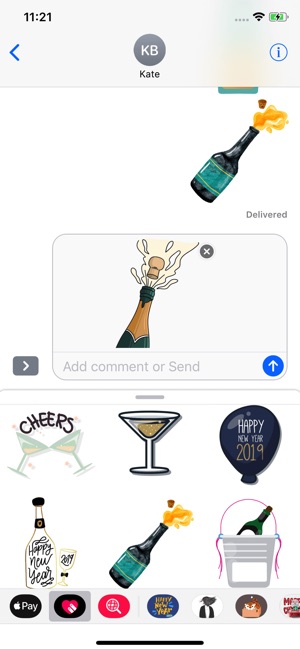 Party Champagne 2019 Stickers(圖2)-速報App