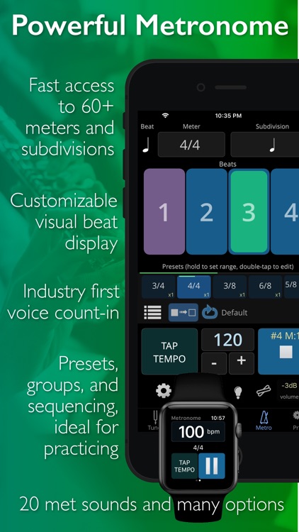 TonalEnergy Tuner & Metronome screenshot-4