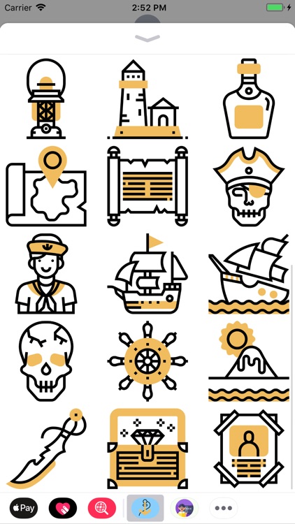 Pirate Of The Seas Stickers