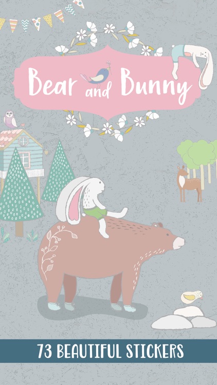Bear and Bunny - Sticker Pack