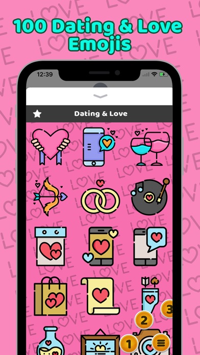 Dating & Love Emojis screenshot 2