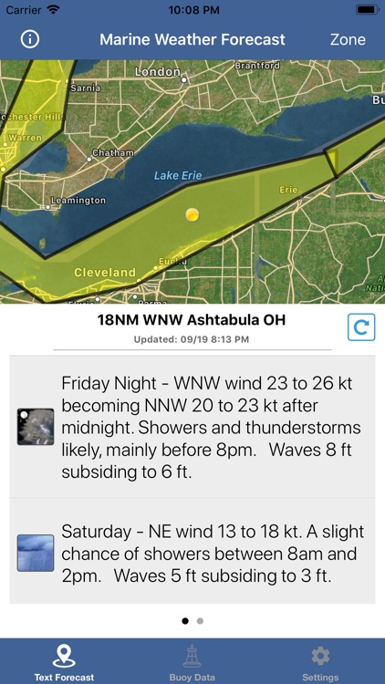 Lake Erie Boating Weather