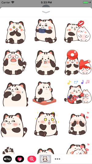 Sweety Cat Animated Stickers