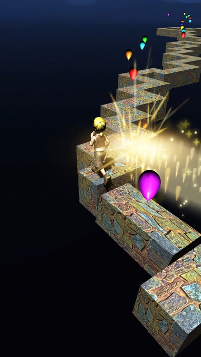 Running Prince in space zigzag screenshot 2