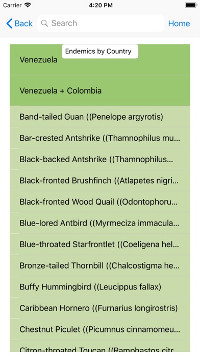 Bird Data - Venezuela screenshot 4
