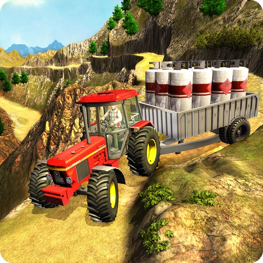 Farm Tractor Driving Transport icon