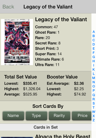 Card Prices: Yu-Gi-Oh Edition screenshot 3