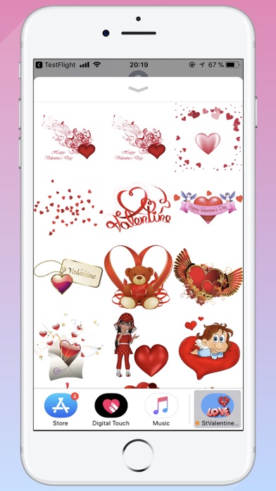 Stickers St Valentine STiK screenshot 2