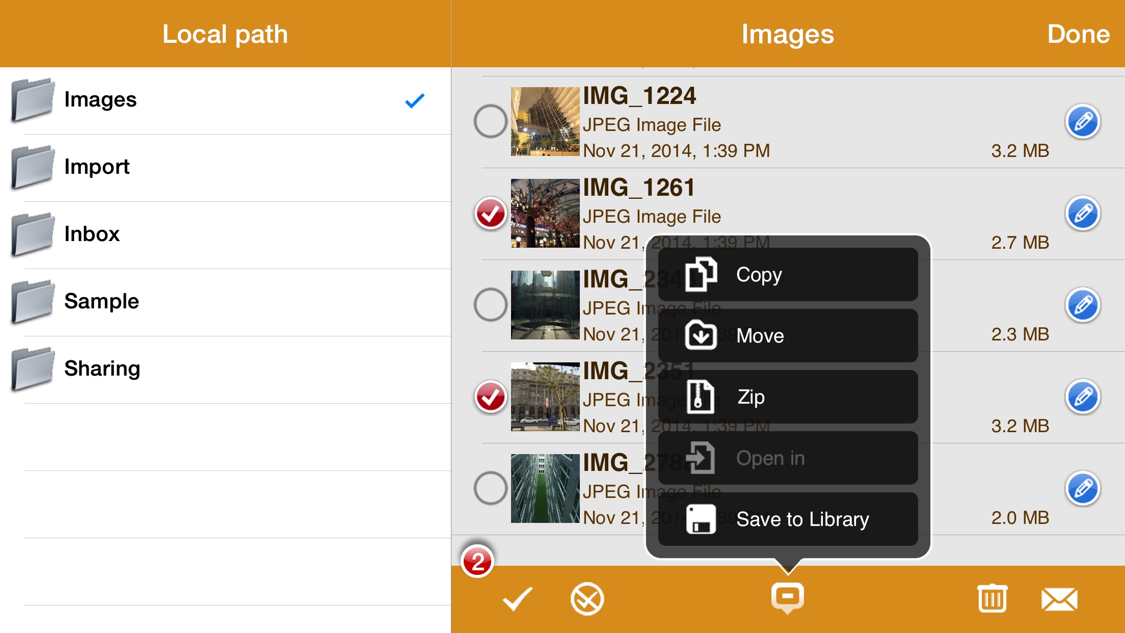 Screenshot do app AirDisk Pro