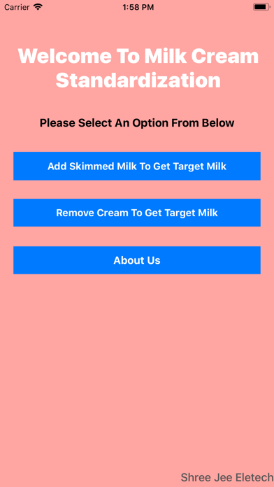 Milk Cream Standardization screenshot 2
