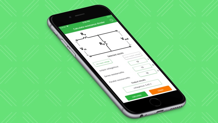 Calculate resistance divider!