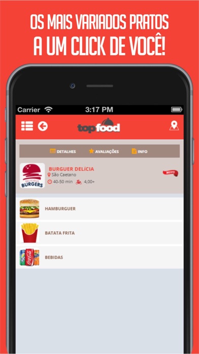 TopFood - Delivery de Comida screenshot 3