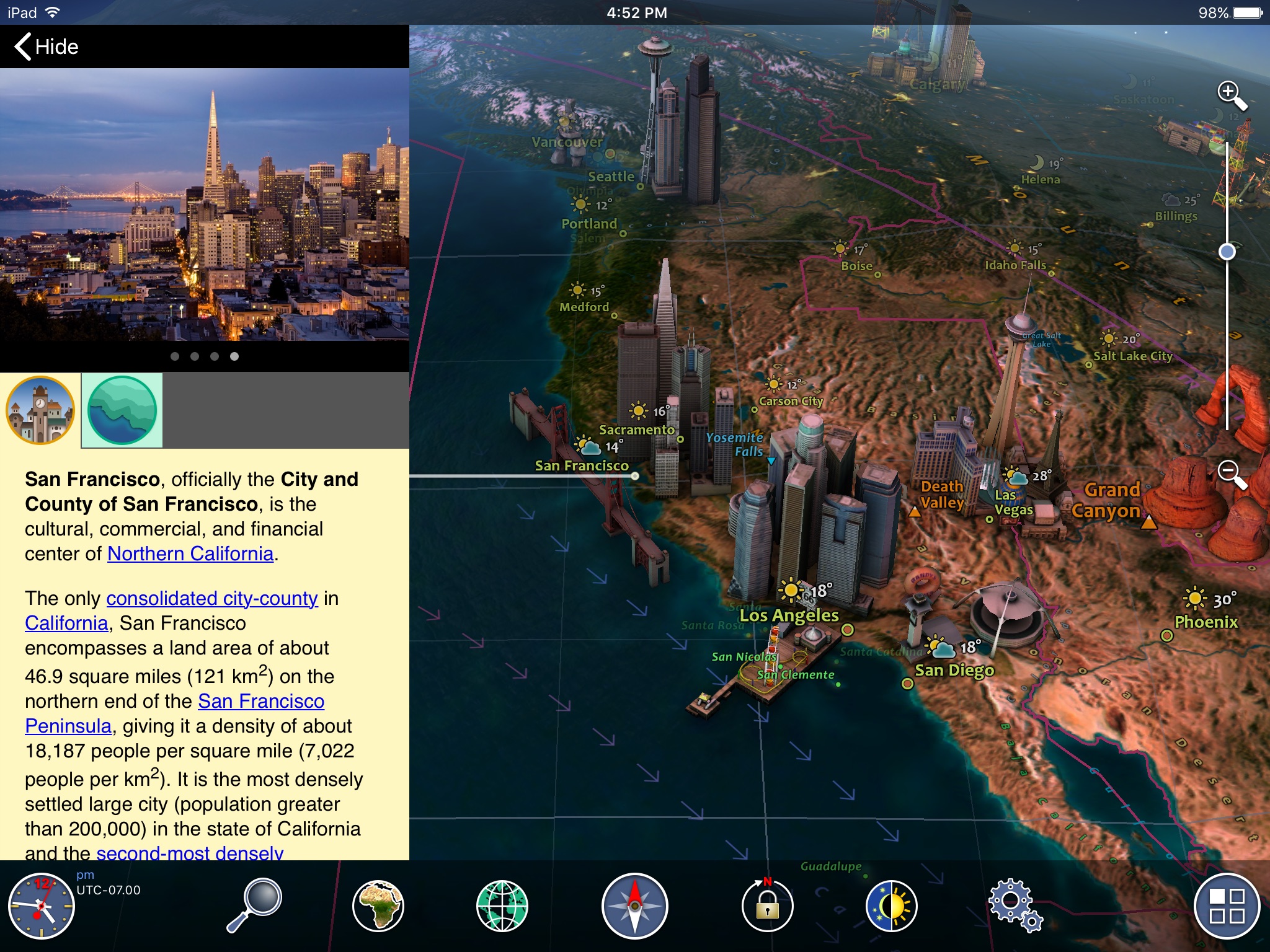 Screenshot do app Earth 3D - Amazing Atlas