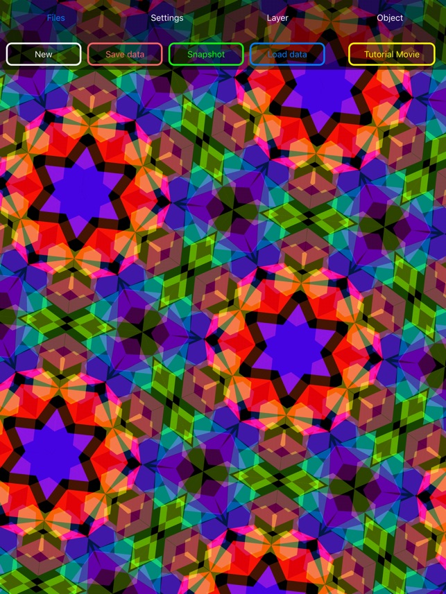 Kaleidoscope geometric Art - physical si