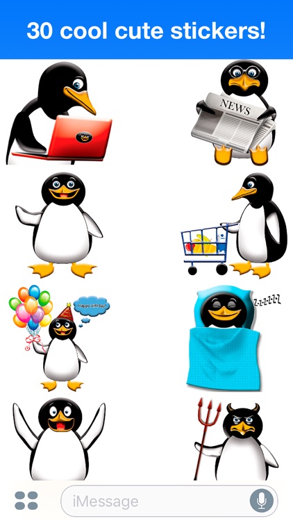 Penguin - Cute stickers screenshot-4