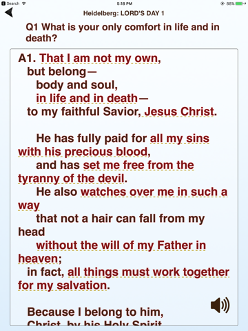 The Heidelberg Catechism Lite screenshot 4