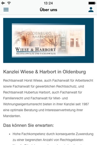 Wiese & Harbort Rechtsanwälte screenshot 2