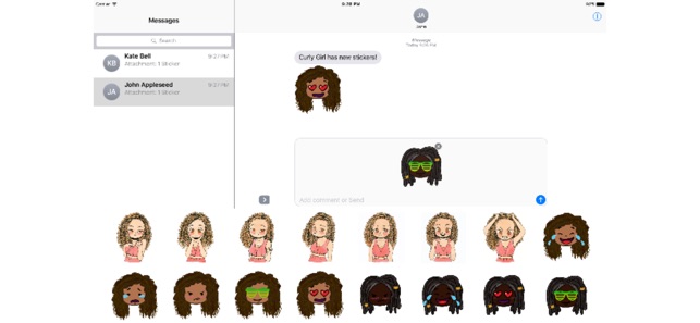 CurlyGirlMoji(圖2)-速報App