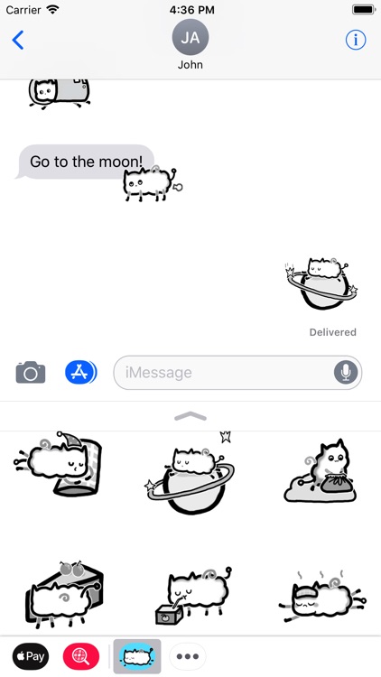 Astronaut Cat Animated Sticker