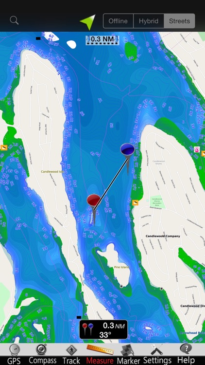 Candlewood Lake GPS Charts screenshot-3